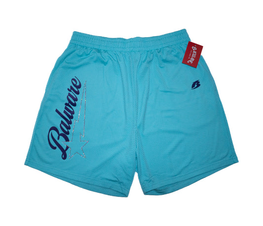 SUMMER SHORT MESH FABRIC - AQUA