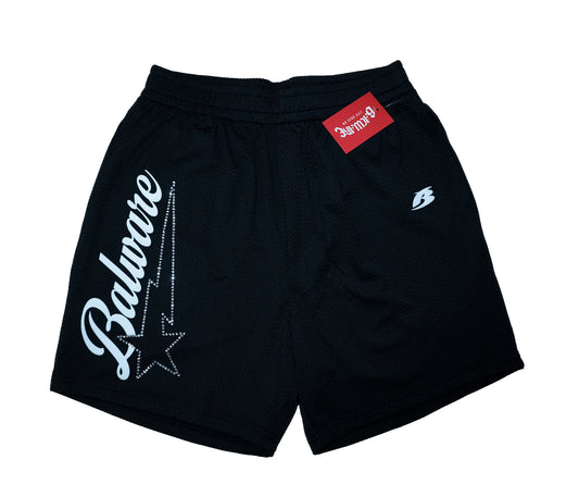 SUMMER SHORT MESH FABRIC - BLACK