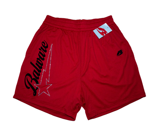SUMMER SHORT MESH FABRIC - RED